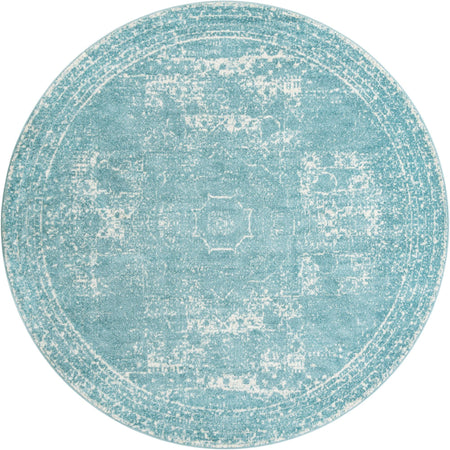 Dover Terrace Collection Area Rug -  Lagoon (Aqua)