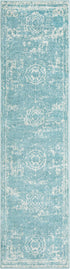 Dover Terrace Collection Area Rug -  Lagoon (Aqua)