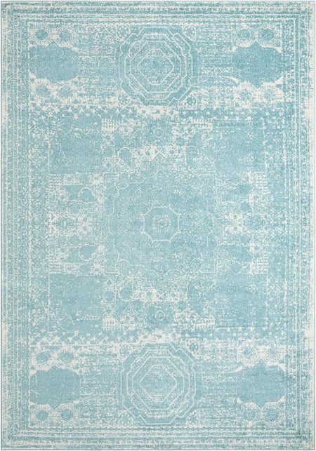 Dover Terrace Collection Area Rug -  Lagoon (Aqua)