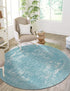 Dover Terrace Collection Area Rug -  Lagoon (Aqua)