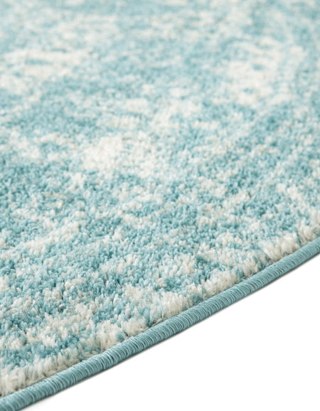 Dover Terrace Collection Area Rug -  Lagoon (Aqua)