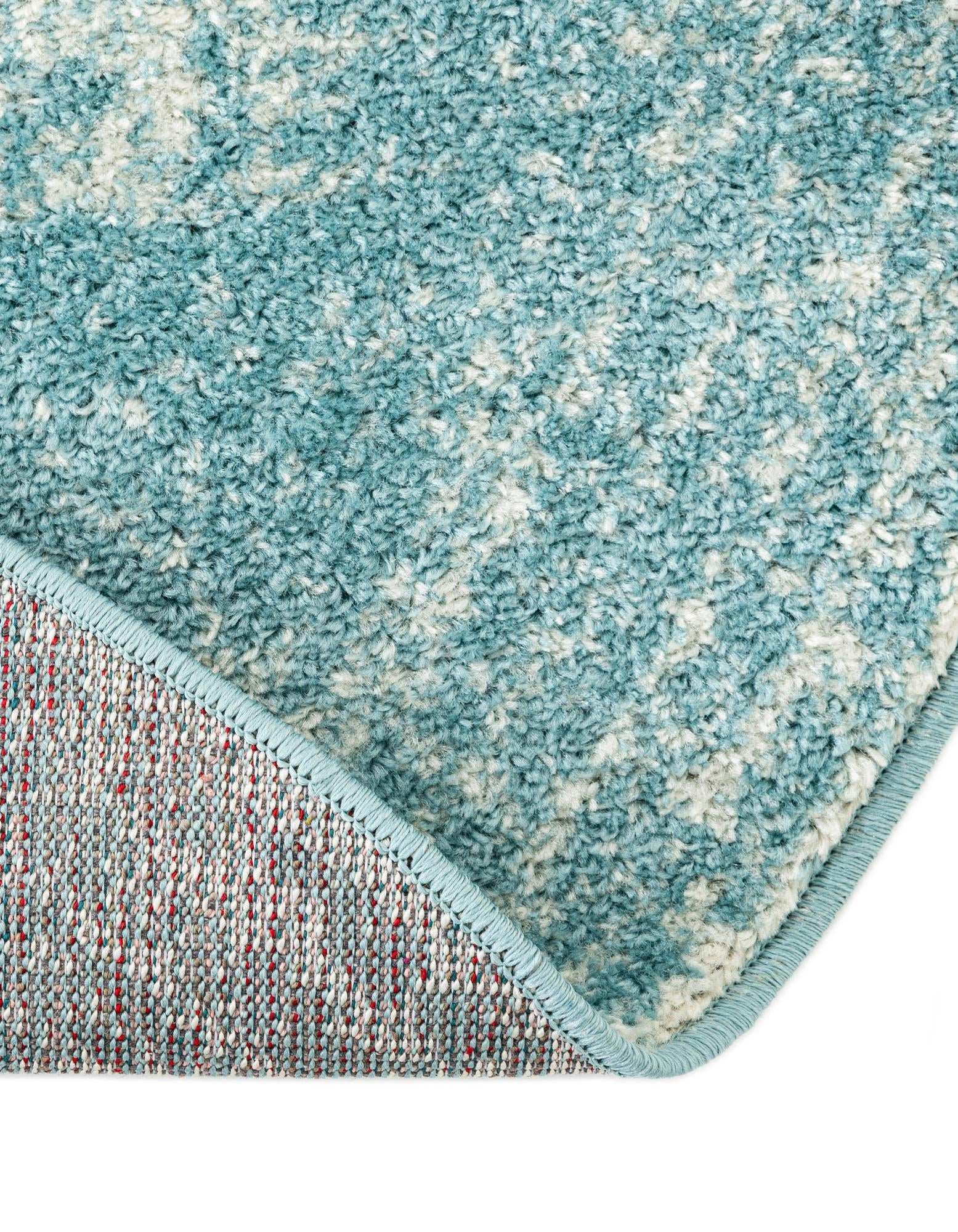 Dover Terrace Collection Area Rug -  Lagoon (Aqua)