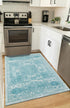 Dover Terrace Collection Area Rug -  Lagoon (Aqua)