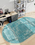 Dover Terrace Collection Area Rug -  Lagoon (Aqua)