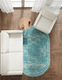 Dover Terrace Collection Area Rug -  Lagoon (Aqua)