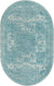 Dover Terrace Collection Area Rug -  Lagoon (Aqua) Oval Aqua Main