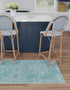 Dover Terrace Collection Area Rug -  Lagoon (Aqua)