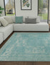 Dover Terrace Collection Area Rug -  Lagoon (Aqua)