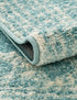 Dover Terrace Collection Area Rug -  Lagoon (Aqua)