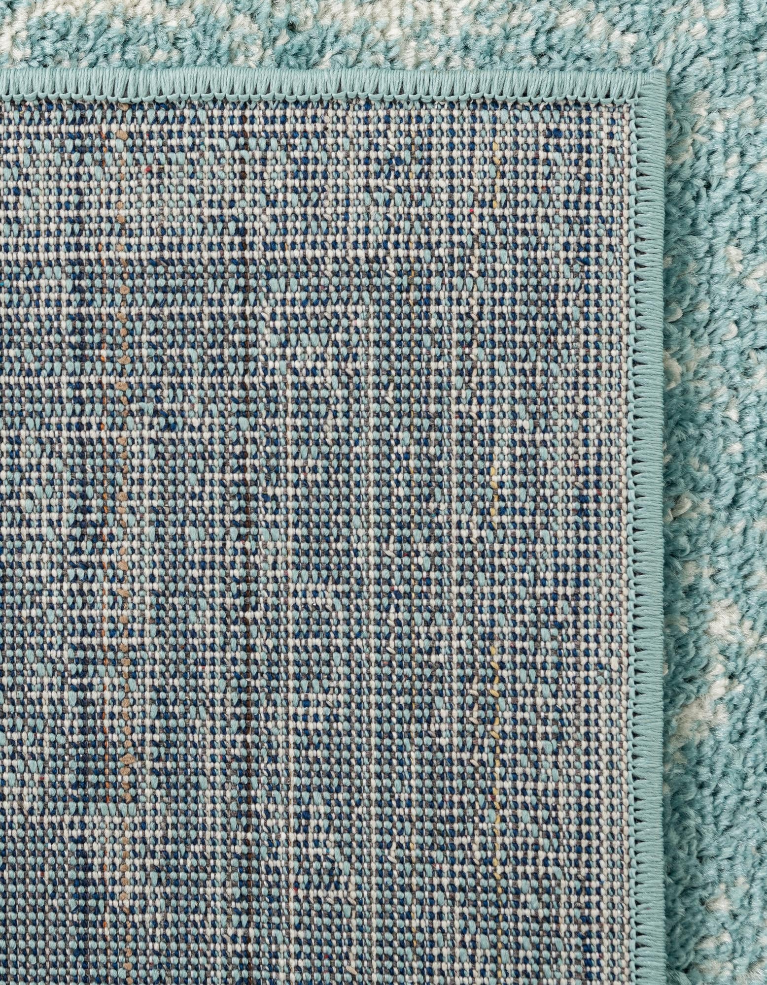 Dover Terrace Collection Area Rug -  Lagoon (Aqua)