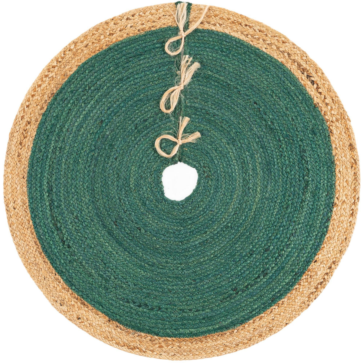 Holiday Hearth Rugs Collection Area Rug - Yuletide Round Green  lifestyle 2