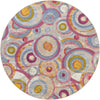 Urban Terrace Collection Area Rug -  Plaza Round Multi  lifestyle 22