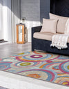 Urban Terrace Collection Area Rug -  Plaza Rectangle Multi  lifestyle 5