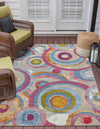 Urban Terrace Collection Area Rug -  Plaza Rectangle Multi  lifestyle 6