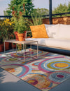 Urban Terrace Collection Area Rug -  Plaza Rectangle Multi  lifestyle 9