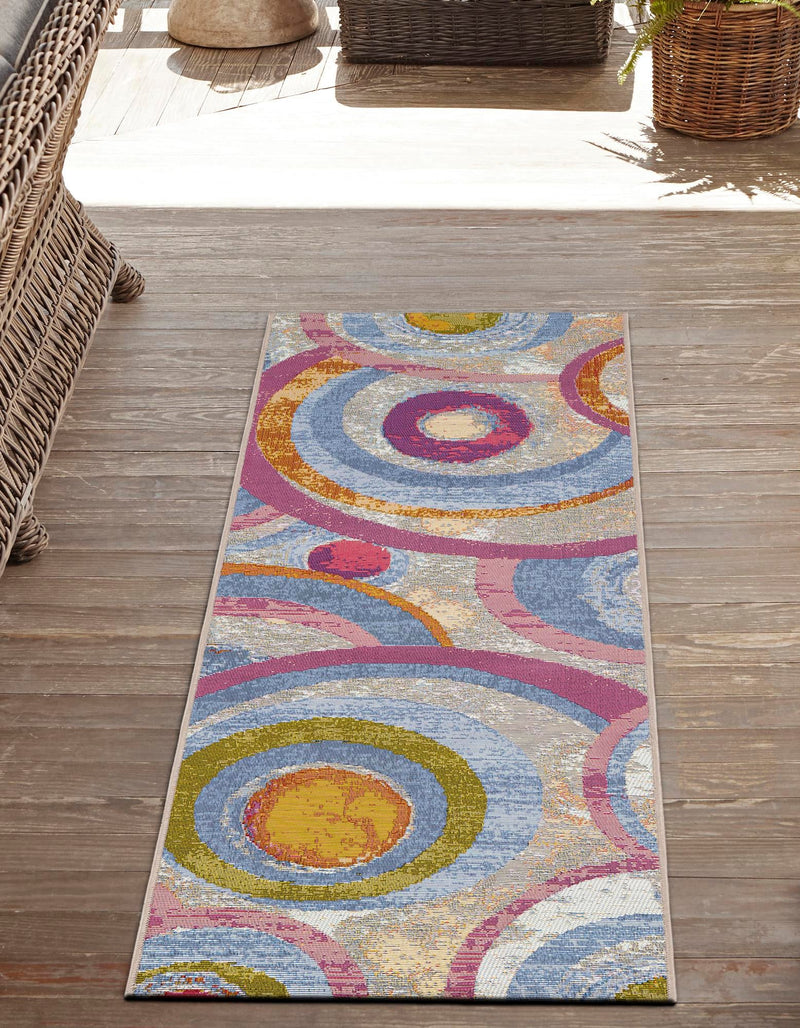 Urban Terrace Collection Area Rug -  Plaza Runner Multi  lifestyle 35