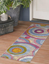 Urban Terrace Collection Area Rug -  Plaza Runner Multi  lifestyle 53