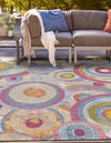 Urban Terrace Collection Area Rug -  Plaza Square Multi  lifestyle 30