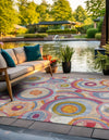 Urban Terrace Collection Area Rug -  Plaza Square Multi  lifestyle 36