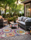 Urban Terrace Collection Area Rug -  Plaza Square Multi  lifestyle 42