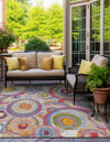 Urban Terrace Collection Area Rug -  Plaza Square Multi  lifestyle 45