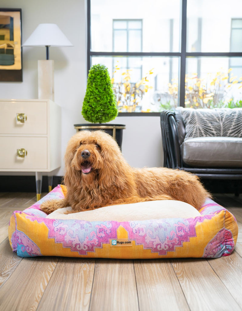 Luxury Pet Lounge Collection Pet Bed - Savannah Rectangle Multi Main