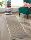 Terrace Fringe Collection Area Rug - Patio Runner Brown  lifestyle 43