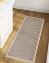 Terrace Fringe Collection Area Rug - Patio Runner Brown  lifestyle 55