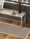 Terrace Fringe Collection Area Rug - Patio Runner Brown  lifestyle 67