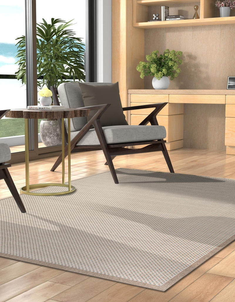 Terrace Fringe Collection Area Rug - Patio Rectangle Beige  lifestyle 13