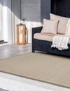 Terrace Fringe Collection Area Rug - Patio Rectangle Beige  lifestyle 19