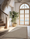 Terrace Fringe Collection Area Rug - Patio Runner Beige  lifestyle 58