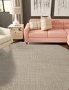 Terrace Fringe Collection Area Rug - Patio Round Beige  lifestyle 23