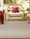 Terrace Fringe Collection Area Rug - Patio Square Beige  lifestyle 72