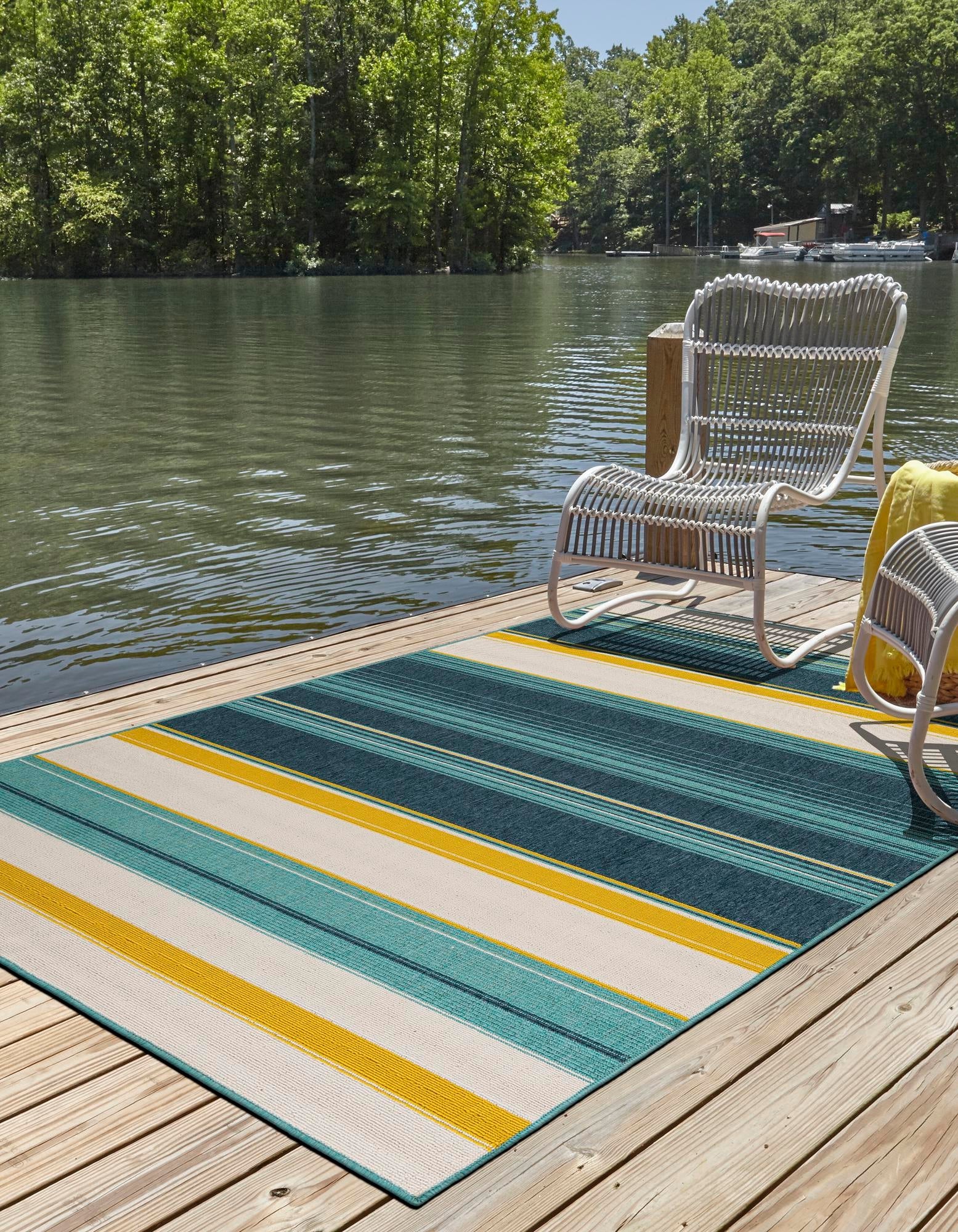 Terrace Fringe Collection Area Rug -  Veranda