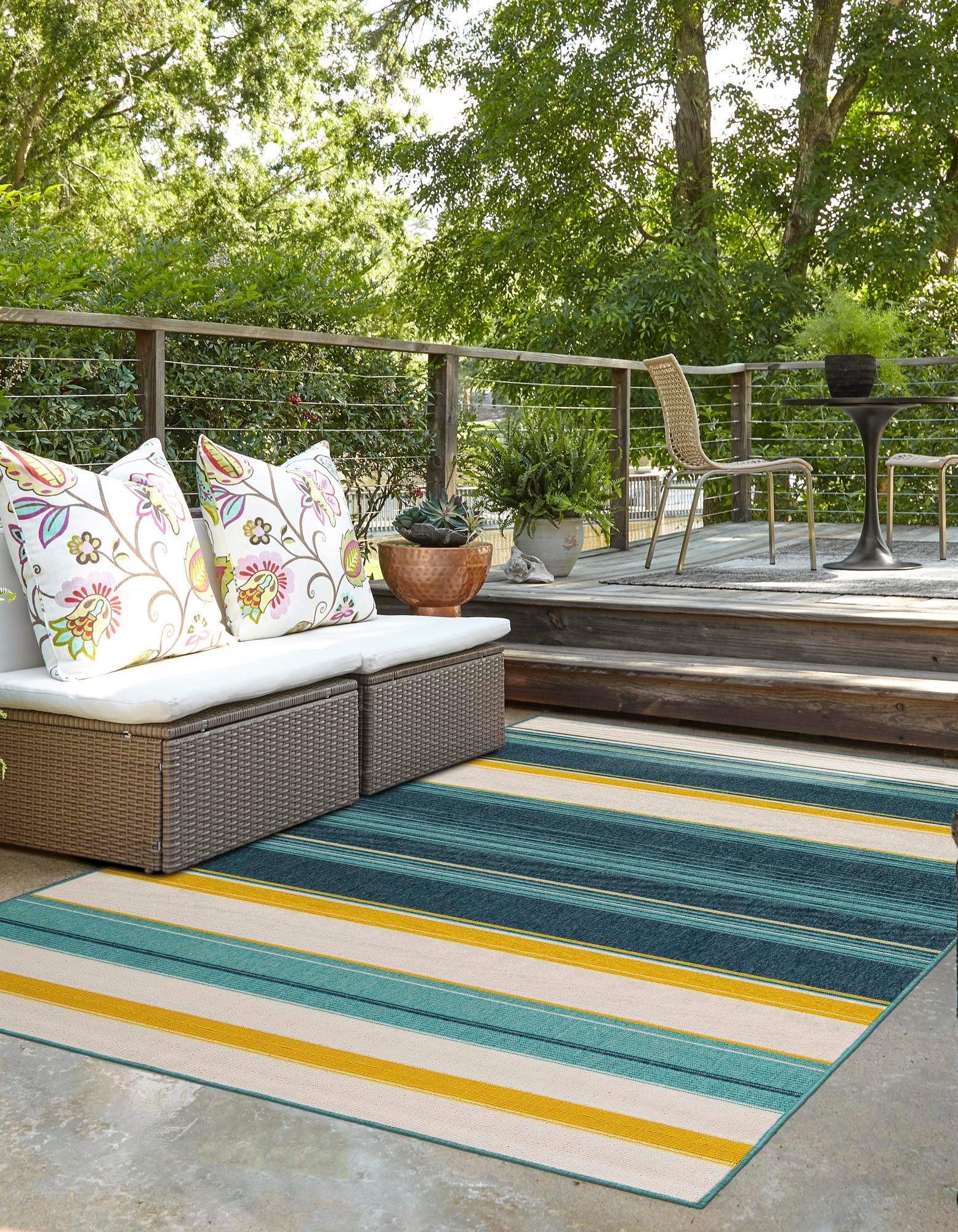 Terrace Fringe Collection Area Rug -  Veranda