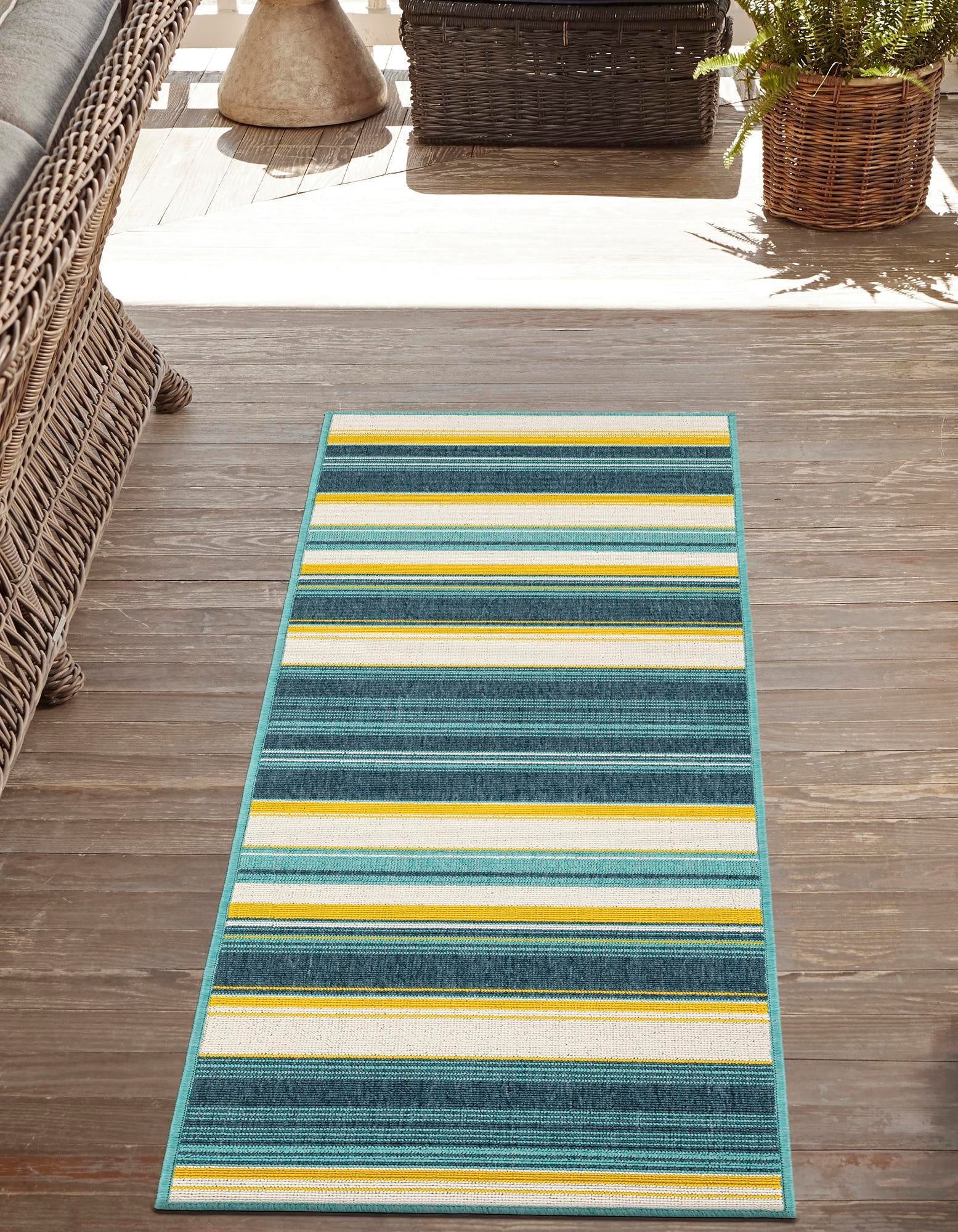 Terrace Fringe Collection Area Rug -  Veranda