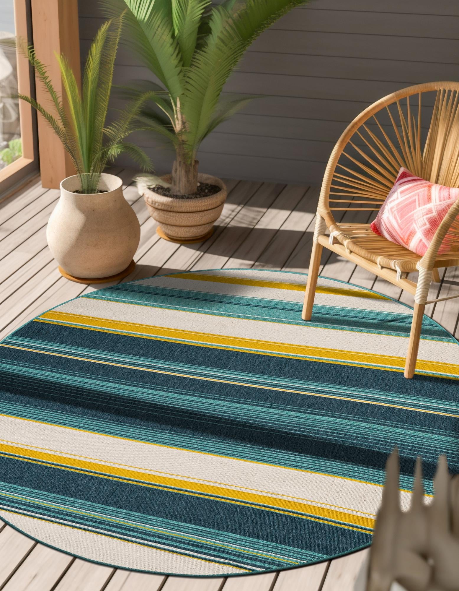 Terrace Fringe Collection Area Rug -  Veranda