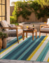 Terrace Fringe Collection Area Rug -  Veranda