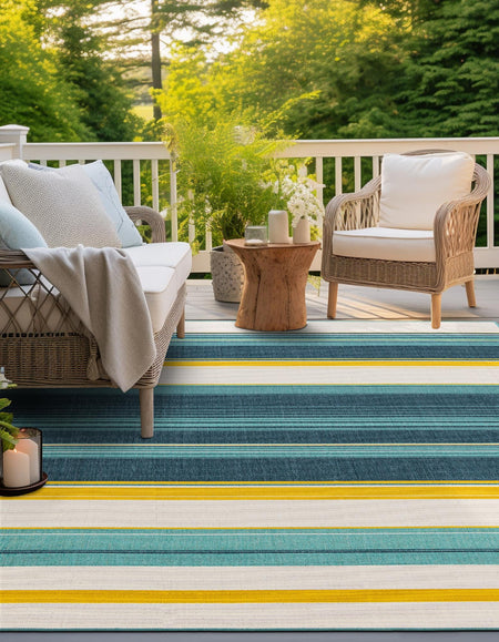 Terrace Fringe Collection Area Rug -  Veranda