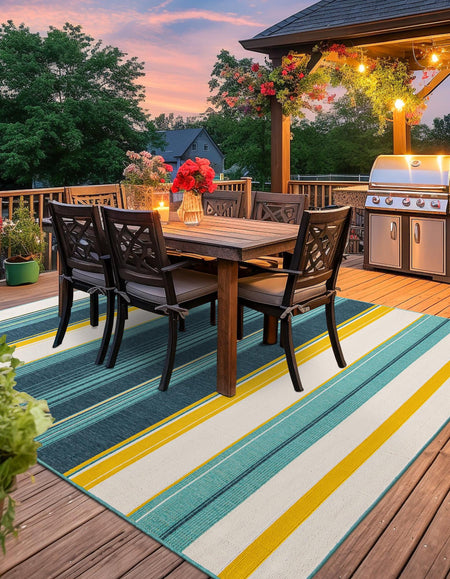 Terrace Fringe Collection Area Rug -  Veranda