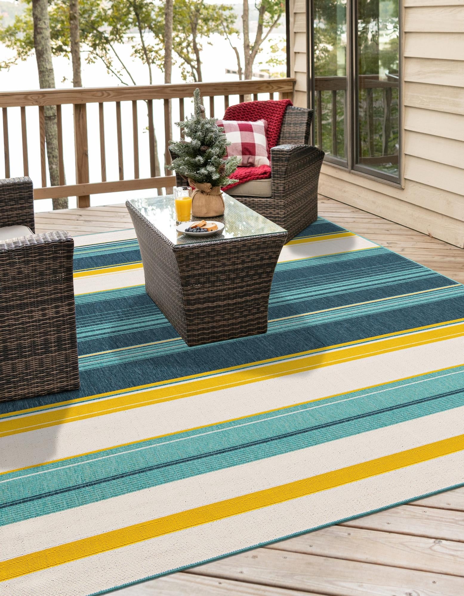 Terrace Fringe Collection Area Rug -  Veranda