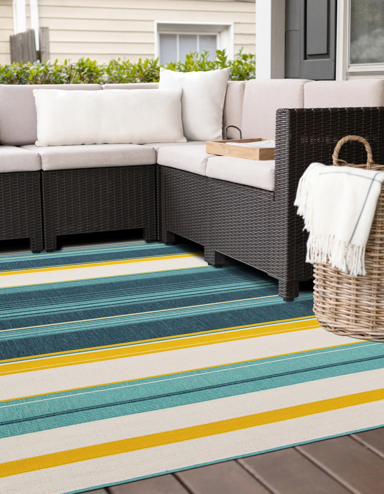 Terrace Fringe Collection Area Rug -  Veranda