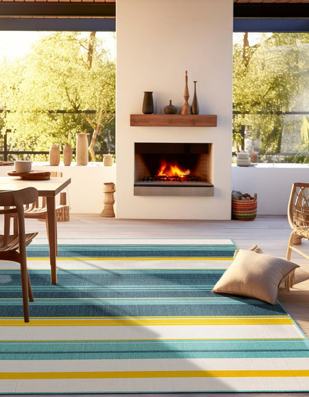 Terrace Fringe Collection Area Rug -  Veranda