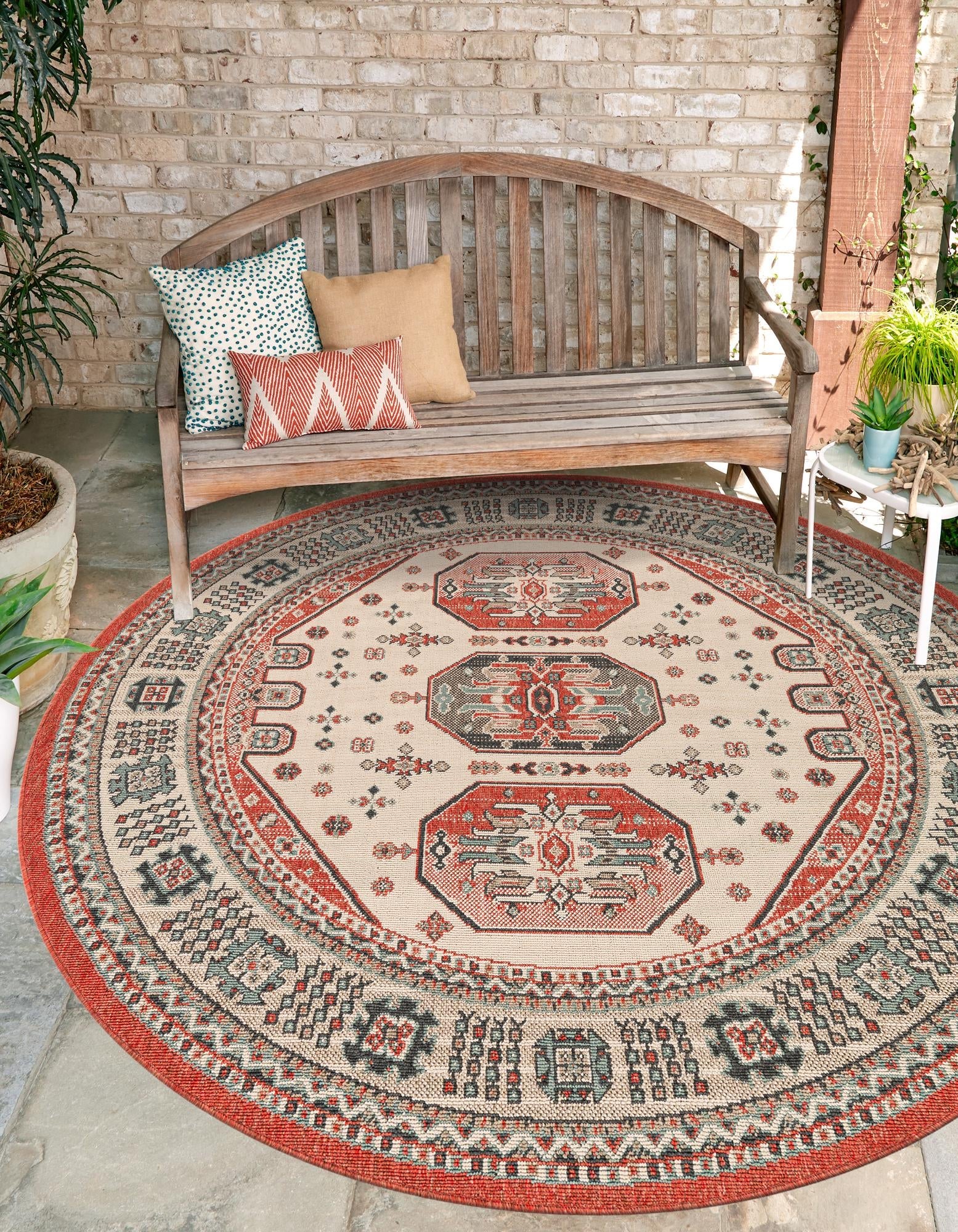 Patio Heritage Collection Area Rug - Veranda