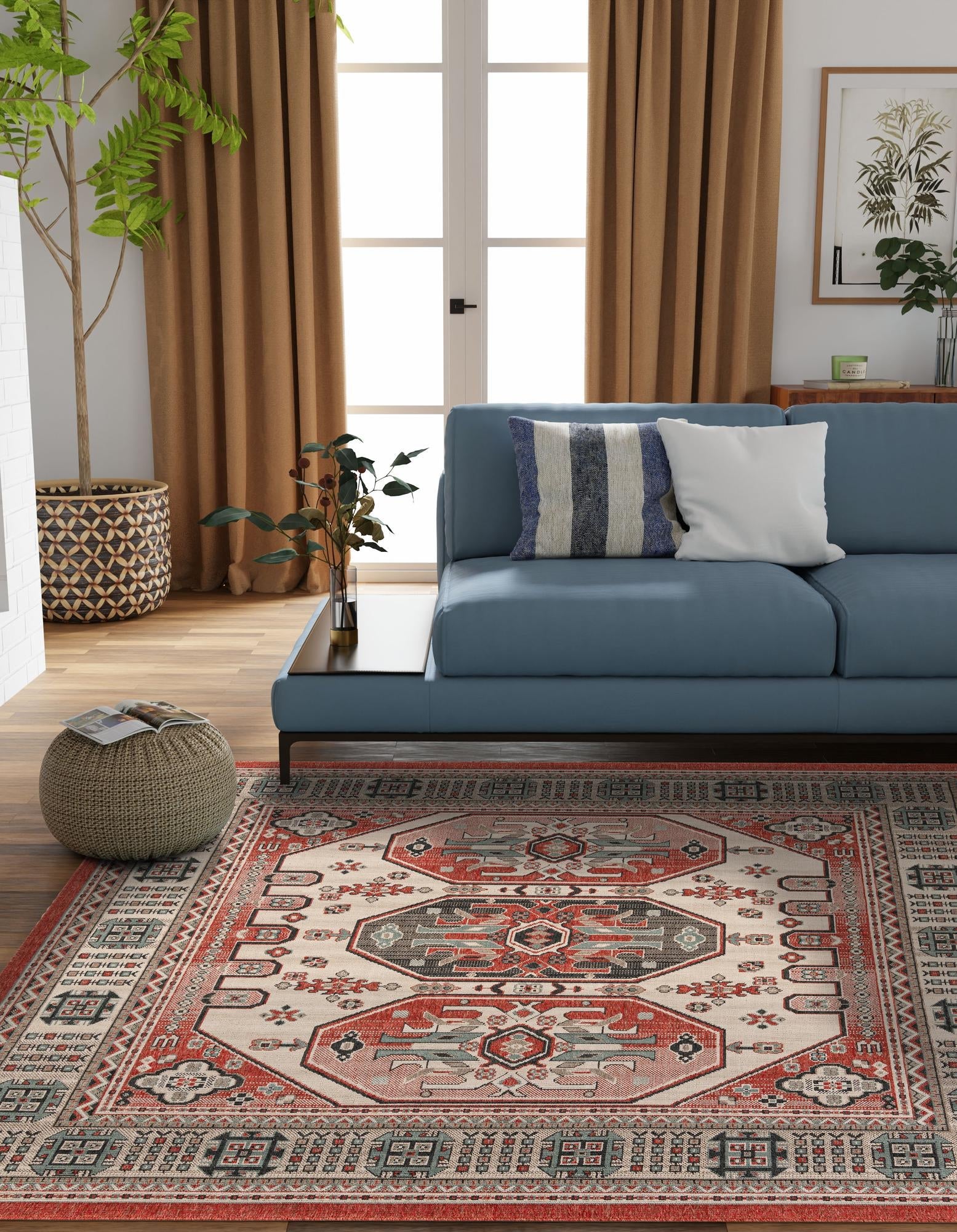 Patio Heritage Collection Area Rug - Veranda