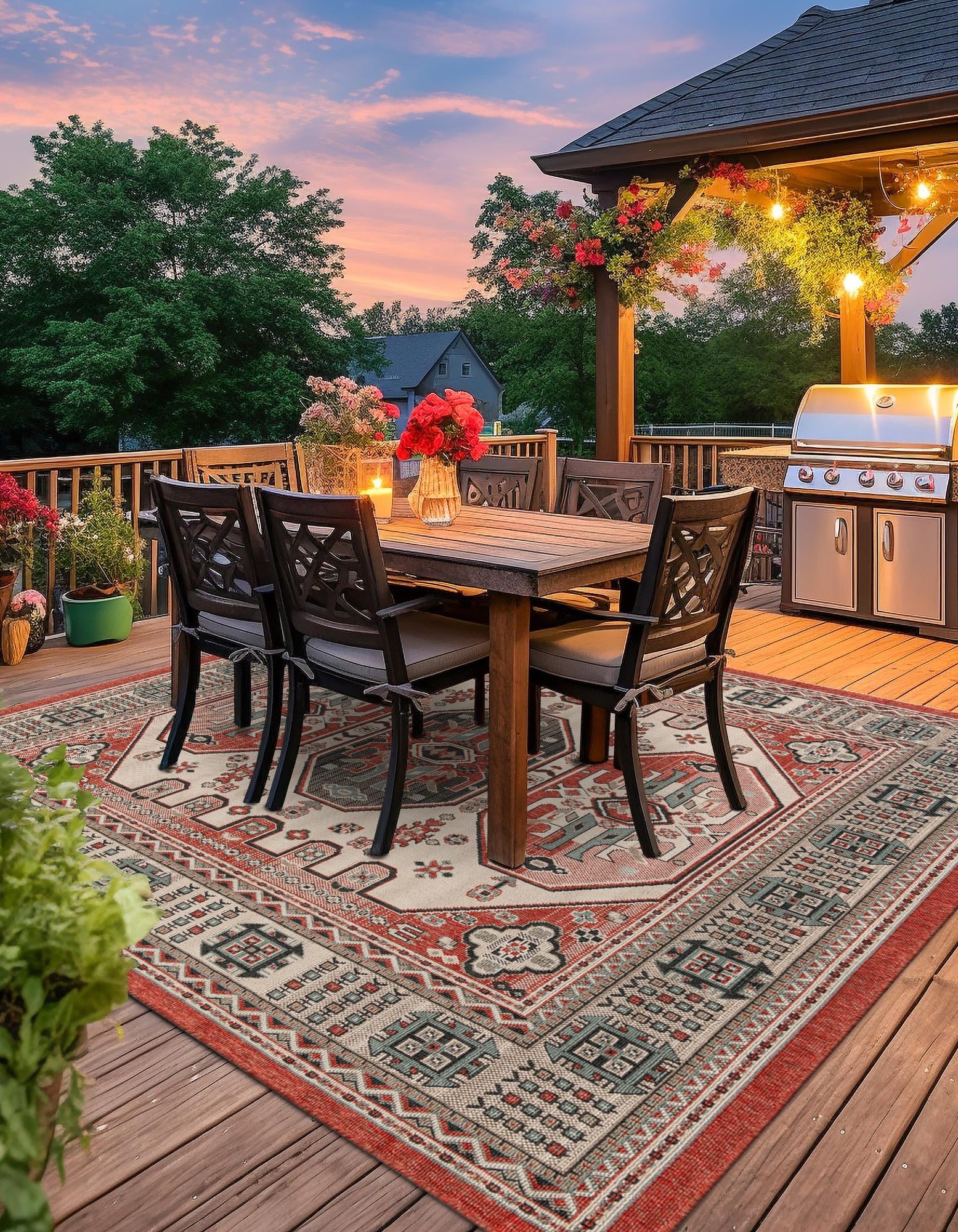 Patio Heritage Collection Area Rug - Veranda