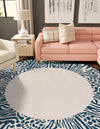 Savannah Escape Collection Area Rug - Serengeti Round Ivory  lifestyle 16