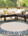 Savannah Escape Collection Area Rug - Serengeti Round Ivory  lifestyle 25