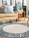 Savannah Escape Collection Area Rug - Serengeti Round Ivory  lifestyle 40